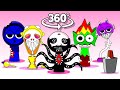 360° VR 😱Sprunki Phase 1-2-3❗️🫣 Incredibox Sprunki Animation