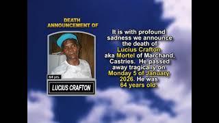 Lucius Crafton ~ Short Obituary