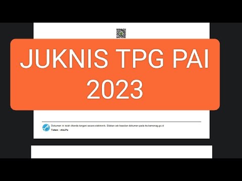 Juknis TPG PAI 2023 TERBIT #TPG #gpai #indonesia #guru #vidioviral # ...