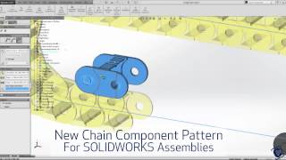 What's New in SOLIDWORKS 2015: Chain Component Pattern