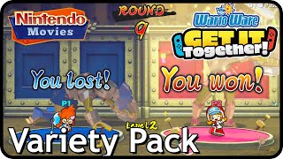 Wario Ware: Get It Together - All Variety Pack Modes Compilation (2 Players)