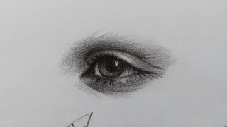 how to draw realistic eye for beginners | drawing tutorial #eyedrawing