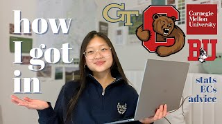 stats that got me into the ivy league (tips + my application)
