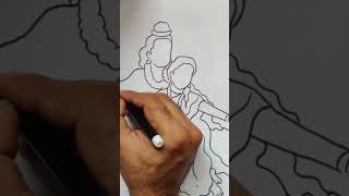 quick Simple easy drawing of siyaram/siyakeram/Ramayan / ram Sita easy drawing/Ramnavami