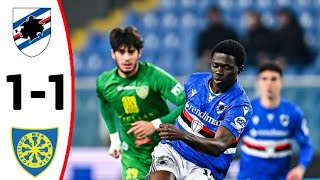 Sampdoria vs Carrarese (1-1) Tutti i gol e gli highlights estesi