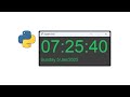 How to build a digital clock in Python