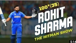 Rohit sharma  fasted century  100  off  just  35   ball