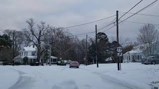 A Snowy day in Minden Louisiana