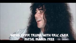 WDHA Eddie Trunk and Eric Carr on Metal Mania 1988 FULL