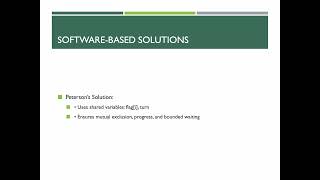 Operating Systems - Lecture 5 - Process Synchronization