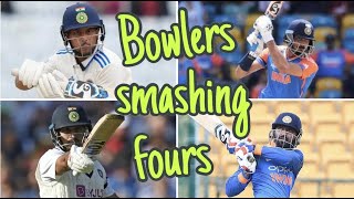 🤣😆Bowling Stars Showing Their Batting Prowess - Epic Fours !