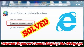 [SOLVED] Internet Explorer Cannot Display the Webpage
