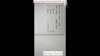 របៀប Reset Service Canon MG6130, 6230