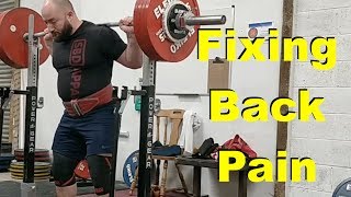 Fixing Low Back Pain When Squatting (Powerlifter Transformation)