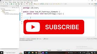 Sum Of Two Arrays Elements | Array | Java | @lerncodewithrushikesh