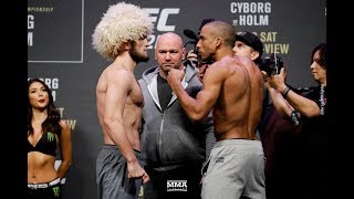 UFC 219 Weigh-Ins: Khabib Nurmagomedov vs. Edson Barboza Staredown - MMA Fighting