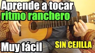 Como tocar música ranchera (Vals Ranchero): Solo 2 acordes SIN CEJILLA (Parte 1 de 2) - Bajeos y más