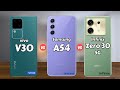 vivo V30 5G vs Samsung Galaxy A54 vs Infinix Zero 30 5G