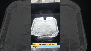 is water boiling possible in a Foil Container?? induction oven