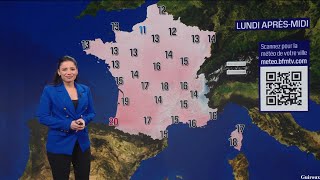 Virginie Hilssone-Lévy pour la météo de BFMTV le 23 Février 2025