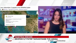 Σεισμός 3,7R ταρακούνησε την Αθήνα - Στη Βραυρώνα το επίκεντρο | Πρώτη Εικόνα |