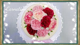 앙금플라워 카네이션 짜기 Bean paste flower Carnation piping