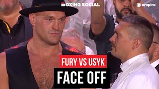 NO LOOK? Tyson Fury REFUSES To Look At Oleksandr Usyk During Face Off