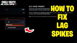 How to Fix Lag Spikes with COD Black Ops 7 (Simple Setting Turn OFF)