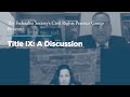 Title IX: A Discussion