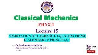 Classical Mechanics, Topic: 