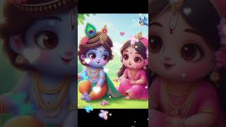 Radha Krishna cute status 🥰😘#love💕#shorts😍#new trending 😊#viral video