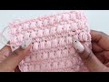 the perfect baby blanket stitch crochet stacked puff stitch tutorial