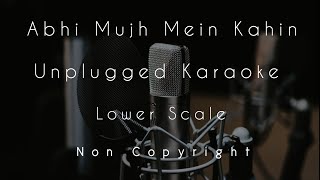 Abhi Mujh Mein Kahin - Unplugged Karaoke (lower key/scale)|With Lyrics|Sonu Nigam, Ajay-Atul|Sarthak