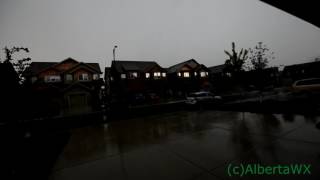 Intense Lightning Storm Edmonton Loud thunder!