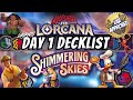 Shimmering Skies Day 1 Decklist | Labyrinth TCG | Disney Lorcana