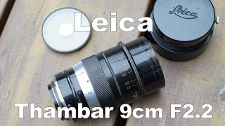 Leica Thambar 9cm F2.2  開放F2.2〜F25、フィルターの有無による作例比較