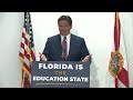 Governor DeSantis speaks in Pensacola with Florida Department of Education