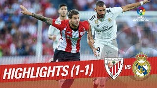 Resumen de Athletic Club vs Real Madrid (1-1)