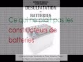 désulfatation des batteries tous les procédés