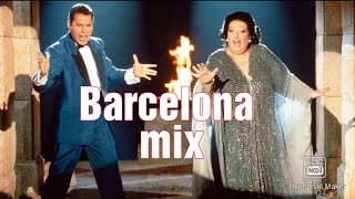 Freddie Mercury and Montserrat Caballe. Barcelona video Mix.