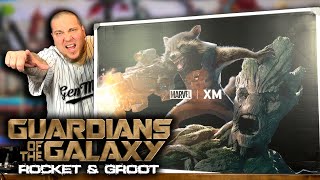 ROCKET \u0026 GROOT Statue Unboxing \u0026 Review | XM STUDIOS | Guardians of the Galaxy