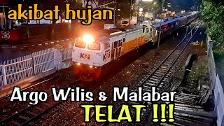 kesibukan di stasiun bandung sore hari 2 kereta unggulan telat malabar dan argo wiljs