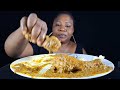 african food mukbang fufu with peanut soup asmr eating sound mukbang