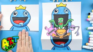 How to Draw a Rainbow Friends Surprise Fold