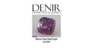 0.15 Carat - Natural Fancy Deep Purple Diamond