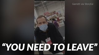 Costco customer gets kicked out of store for refusing to wear a mask