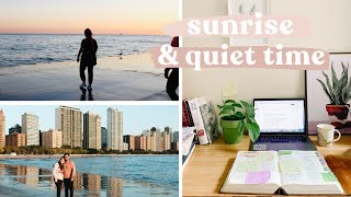 Wake up with us for the sunrise + my quiet time