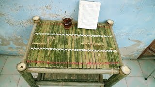 How To Make a Table from Bamboo at Home | Bamboo craft