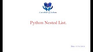 32-Python Nested List