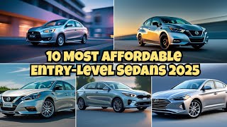 10 Most Affordable Entry-Level Sedans From Mainstream Automakers, Ranked